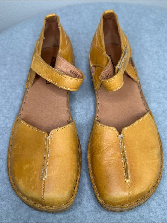 Josef Seibel Rosalie 42 Leather Sandals in Color Mango Floral Sole Women Size 41 - Picture 2 of 10